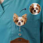 Gepersonaliseerde 1-3 huisdier foto's Badge Reel Verpleegkundige Week Verjaardagscadeau voor dierenliefhebbers Verpleegkundigen Medisch Personeel