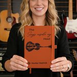 Personalised The Songs Inside My Head PU Leather Journal Notebook with Name and 192 Lined Pages Daily Use Music Studio Gift for Musicians