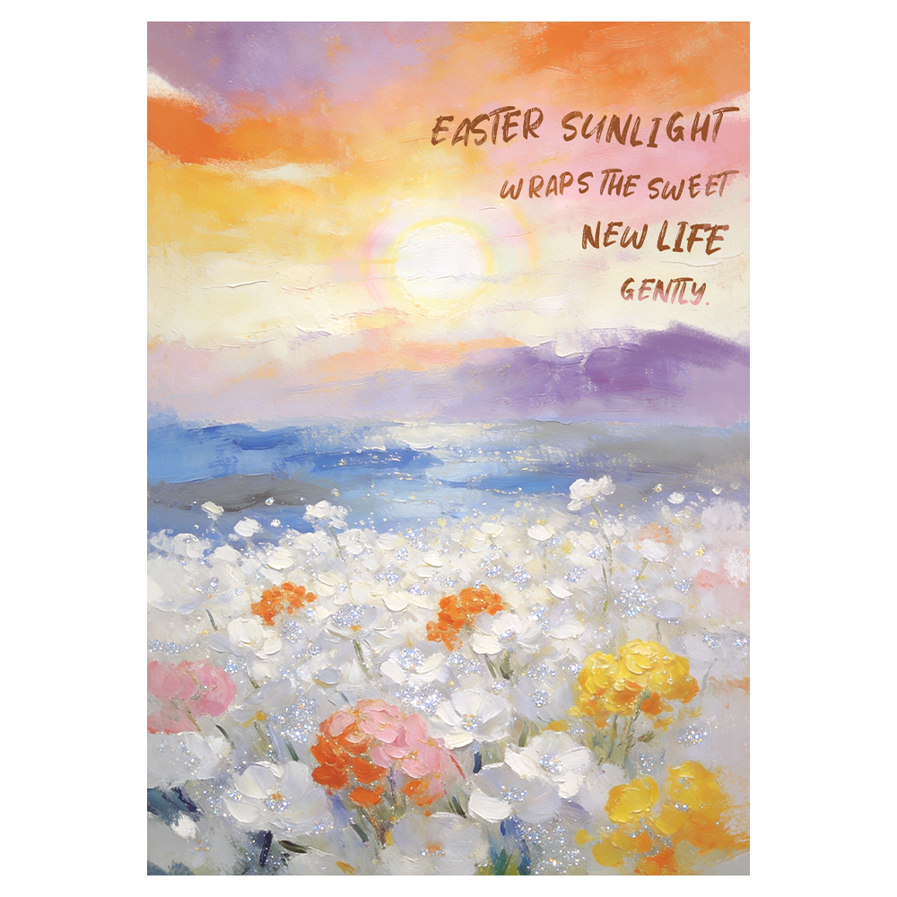 Floral Sunrise Easter Ecard