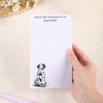 Personalized Dog Breed Notepad with Name and Title Office Work To Do List Stationery Appreciation Birthday Gift for Dog Owners Office Workers