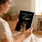 Personalised Letters To My Dog Pet Portrait Photo A5 Journal Notebook with Text Birthday Memorial Gift for Pet Owners
