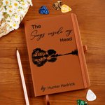 Personalised The Songs Inside My Head PU Leather Journal Notebook with Name and 192 Lined Pages Daily Use Music Studio Gift for Musicians