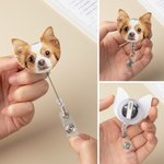 Gepersonaliseerde 1-3 huisdier foto's Badge Reel Verpleegkundige Week Verjaardagscadeau voor dierenliefhebbers Verpleegkundigen Medisch Personeel