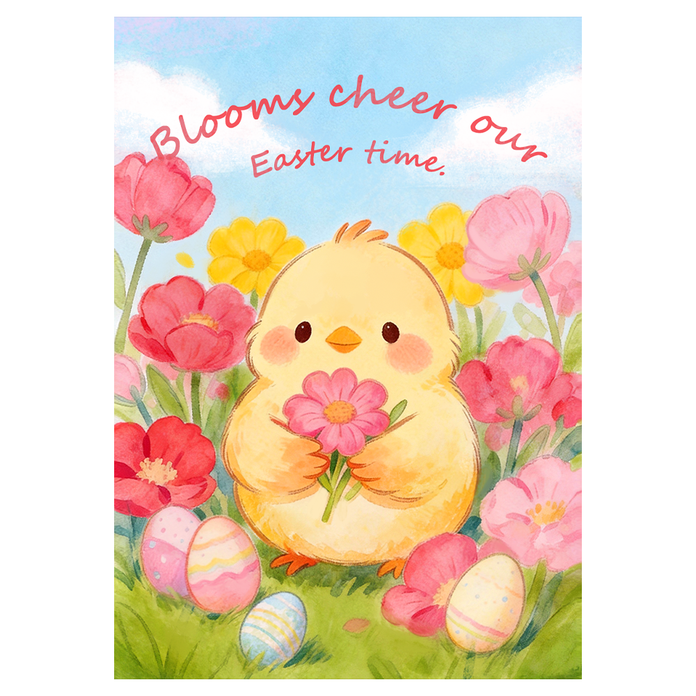 Blooms Cheer Our Easter Time Ecard