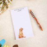 Personalized Dog Breed Notepad with Name and Title Office Work To Do List Stationery Appreciation Birthday Gift for Dog Owners Office Workers