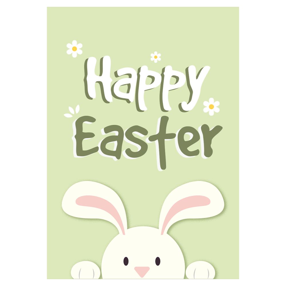 Cute Bunny Easter Ecard