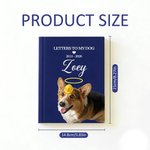 Personalised Letters To My Dog Pet Portrait Photo A5 Journal Notebook with Text Birthday Memorial Gift for Pet Owners