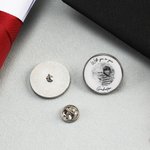 Personalized With you on your Graduation Photo Round Shape Graduation Lape Pin Badge with Text Graduation Birthday Gift for Graduate