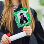 Personalized Multicolor 2026 Grad Graduation Photo Fan with Name Photo Props Graduation Gift for Graduate