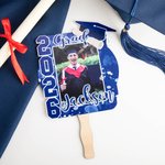 Personalized Multicolor 2026 Grad Graduation Photo Fan with Name Photo Props Graduation Gift for Graduate
