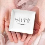 Gepersonaliseerde gezondheidszorg thema keramische sieraden schotel met naam Verpleegkundigen 'Dag Verjaardagscadeau voor medisch personeel