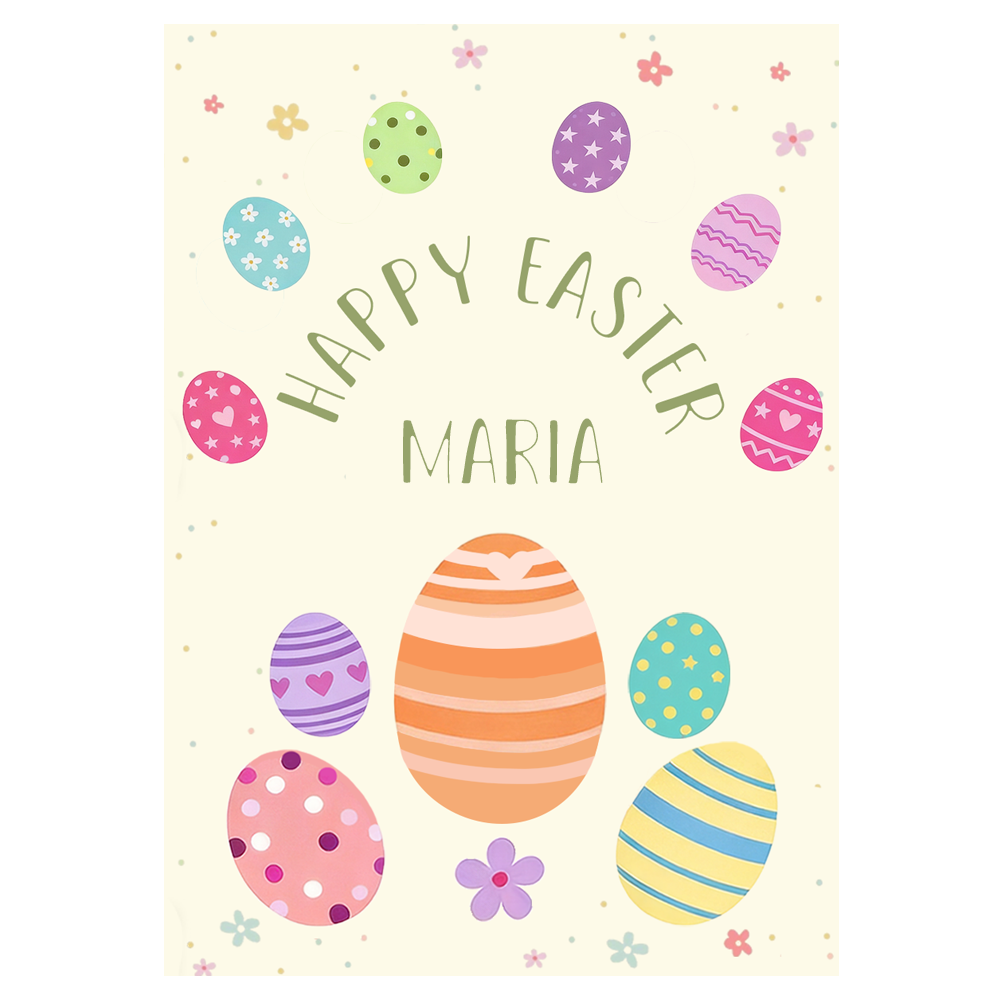 Colorful Easter Eggs Ecard