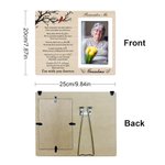 Personalisierte Kardinal Fotorahmen Ornament mit Namen und Text Home Decor in liebevoller Erinnerung Sympathie Geschenk für Familie