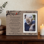 Cadre photo cardinal personnalisé avec nom et texte Décoration d'intérieur en mémoire d'amour Cadeau de sympathie pour la famille