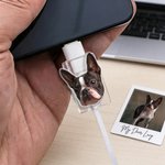 Personalized Face Photo Design Set of 2 Acrylic Cable Protector for iPhone Type-C Phone Accessory Birthday Gift for Family Friends