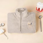 Personalized Teeth Sherpa Sweatshirt with Name Nursing Clinicals Daily Wear Birthday Gift for Dentists Nurses