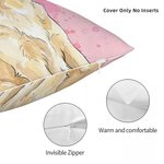Gepersonaliseerd Aquarel Huisdier Foto Hart Paw Print Zacht Kussenhoes met Naam Adoptie Verjaardag Cadeau voor Kat Hond Huisdier Eigenaar