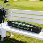 Personlig Golfkaraktär Silhuett Isolerad ölkylväska med namn Sporttillbehör Golfklubb Födelsedagspresent för golfälskare