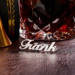 Personalisierte Unterschrift Manschettenknöpfe mit Wunschnamen | 2-teiliges Set | Herren-Accessoire | Schmuck | Hochzeit Jahrestag Geschenk für Männer
