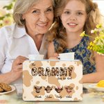 Personlig 1-8 Highland Cows Biscuit Tin Oppbevaringsboks med navn og tittel Daglig bruk Bursdag morsdagsgave til mamma bestemor