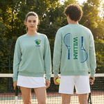Personalised Multicolor Love Tennis Design T-shirt Sweatshirt Hoodie with Name Game Day Birthday Gift for Tennis Players Lovers