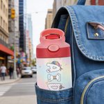 Personalisierte Fantasy Einhorn Regenbogen Name Design 12 oz isolierte Wasserflasche täglich im Freien Sport verwenden Geburtstag zurück zu Schule Geschenk für Kinder