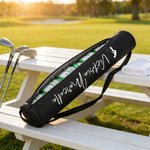 Personlig Golfkaraktär Silhuett Isolerad ölkylväska med namn Sporttillbehör Golfklubb Födelsedagspresent för golfälskare
