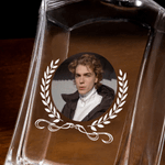 Personalisierte Foto Whiskey Dekanter mit Namen und Datum Vatertag Geburtstag Geschenk für Väter Barkeeper