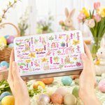 Personlig søt Peter Rabbit Radish Word Cloud Biscuit Tin Oppbevaringsboks med navn Daglig bruk Påskegave til gutter Jenter