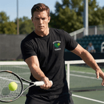 Personalised Multicolor Love Tennis Design T-shirt Sweatshirt Hoodie with Name Game Day Birthday Gift for Tennis Players Lovers