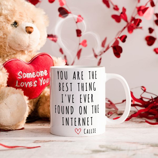Personlig You Are The Best Thing Gratitude Text 11 oz vit keramisk mugg med namn Daglig användning Födelsedagspresent för familj vänner