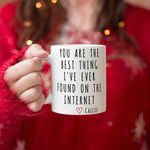 Personlig You Are The Best Thing Gratitude Text 11 oz vit keramisk mugg med namn Daglig användning Födelsedagspresent för familj vänner