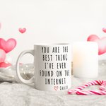 Personlig You Are The Best Thing Gratitude Text 11 oz vit keramisk mugg med namn Daglig användning Födelsedagspresent för familj vänner