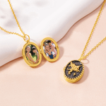 Personalizada Fantasía Alado Unicornio Fotos Collar Dainty Joyería Cumpleaños Aniversario Memorial Regalo para las mujeres