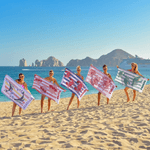 Toalla de playa personalizada de microfibra de secado rápido con estampado marino y nombre Esenciales de viaje Fiesta en la playa Regalo de cumpleaños para amigos