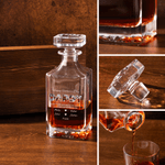 Carafe à whisky personnalisée pour la fête des pères avec photos de famille et noms Cadeau d'anniversaire de la fête des pères pour papa