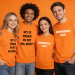 Gepersonaliseerd Koningsdag T-shirt Sweatshirt met Kroon Foto Tekst en Nummer Wedstrijddag Verjaardag of Jubileumcadeau voor Familie of Vrienden