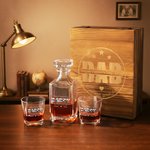 Carafe à whisky personnalisée pour la fête des pères avec photos de famille et noms Cadeau d'anniversaire de la fête des pères pour papa