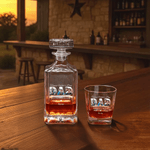 Carafe à whisky personnalisée pour la fête des pères avec photos de famille et noms Cadeau d'anniversaire de la fête des pères pour papa