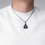 Personligt halsband med ko-taggar Smycke med initialer Dagligt bruk Födelsedagspresent för kvinnor Cowgirls
