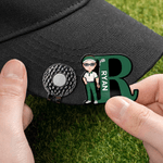 Gepersonaliseerde Cartoon Golfkarakter Golf Bal Marker met Magnetische Hoed Clip en Naam Verjaardag Game Day Gift voor Golfspelers Lovers