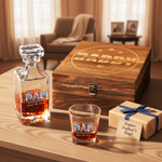 Carafe à whisky personnalisée pour la fête des pères avec photos de famille et noms Cadeau d'anniversaire de la fête des pères pour papa