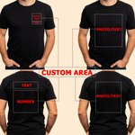 Personlig Flerfärgad Kronfoto Vuxen T-shirt Sweatshirt med text och nummer Tävlingsdag Födelsedag Jubileum Present till familj Vän