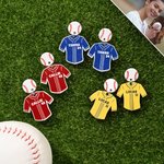 Spersonalizowane kolczyki w koszulce baseballowej z imieniem i numerem Prezent urodzinowy dla miłośniczki baseballu Baseball Mama