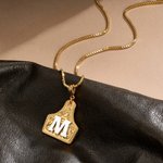 Personligt halsband med ko-taggar Smycke med initialer Dagligt bruk Födelsedagspresent för kvinnor Cowgirls