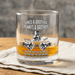 Personalised 2-6 Fist Bumps 10 oz Rock Whiskey Glass with Names Birthday Anniversary Gift for Brother Whiskey Lover