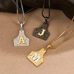 Personligt halsband med ko-taggar Smycke med initialer Dagligt bruk Födelsedagspresent för kvinnor Cowgirls