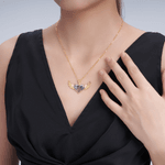 Personalized Angel Wings Photo Necklace with Text Memorable Jewellery Birthday Anniversary Gift for Women
