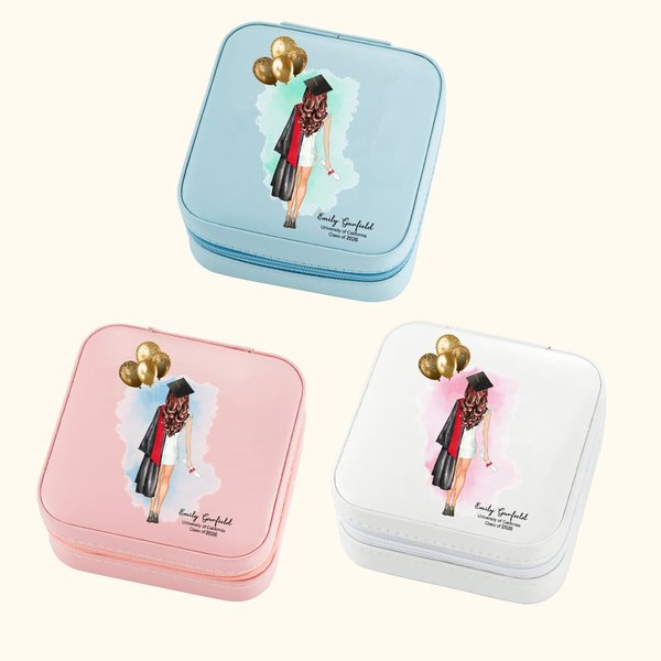 Personalized Class of 2026 Graduation Portrait Jewellery Box Graduation Gift for Her