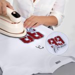 Personalised Exquisite Football Helmet Number Embroidery Patch with Name and Number Daily Game Team Gift for Football Players Lovers Fans